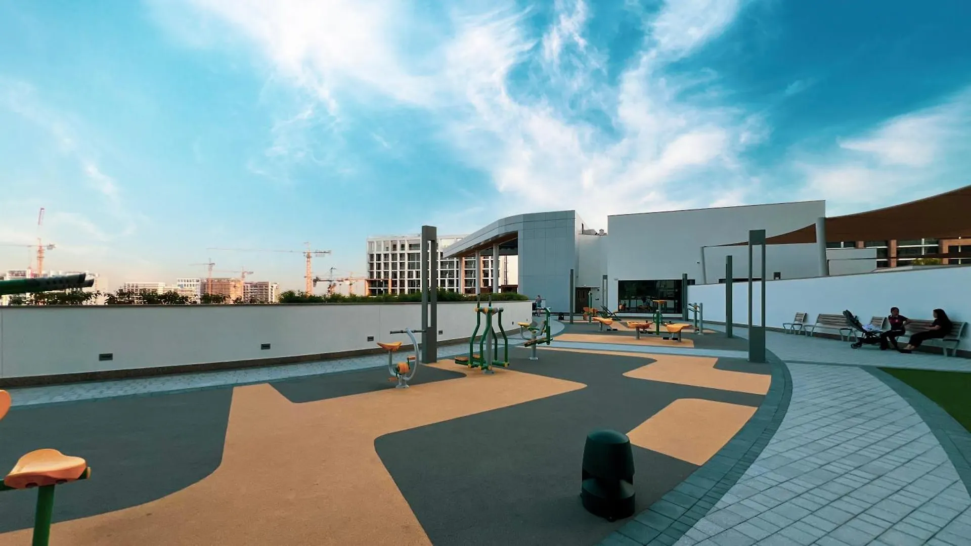 Easemytrip - Sobha Waves Luxury, 1Br Apt With Burj Khalifa View Дубай Апартаменты