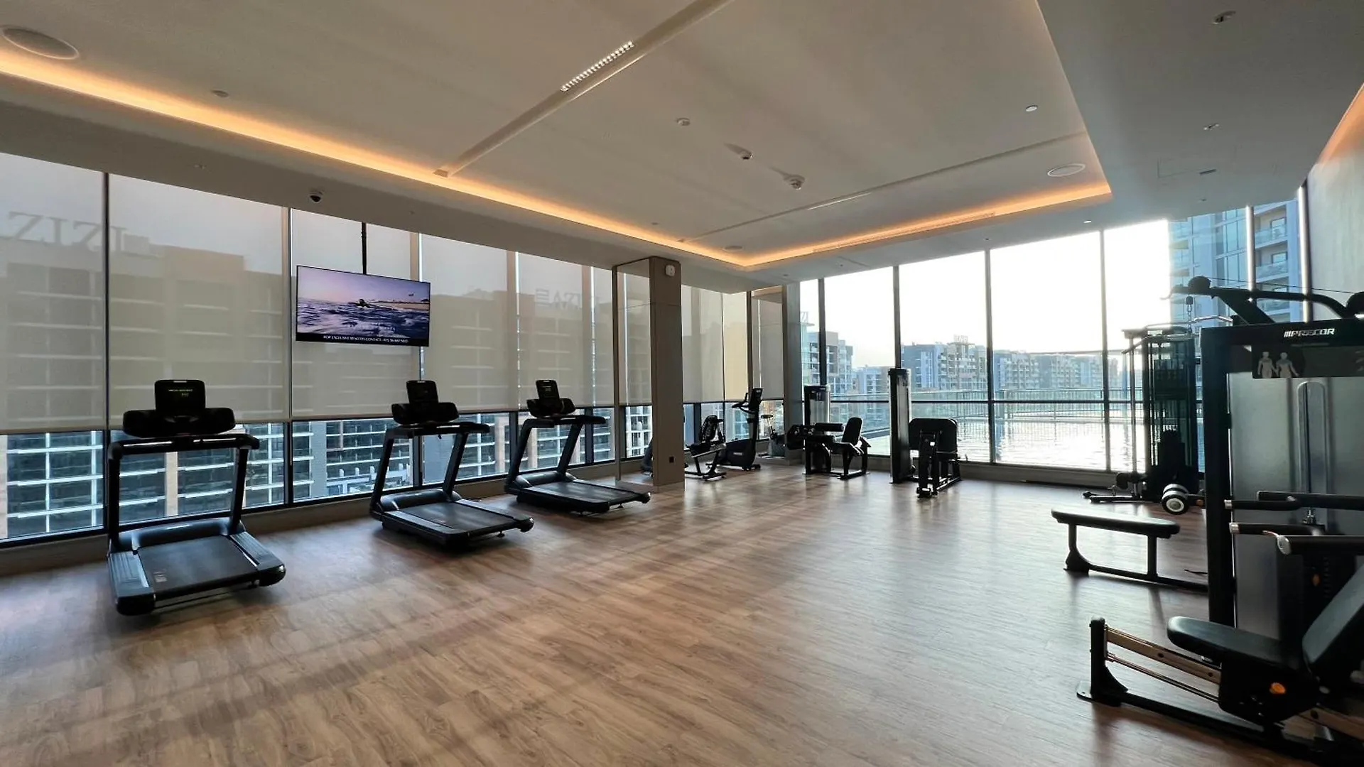 Easemytrip - Sobha Waves Luxury, 1Br Apt With Burj Khalifa View Дубай