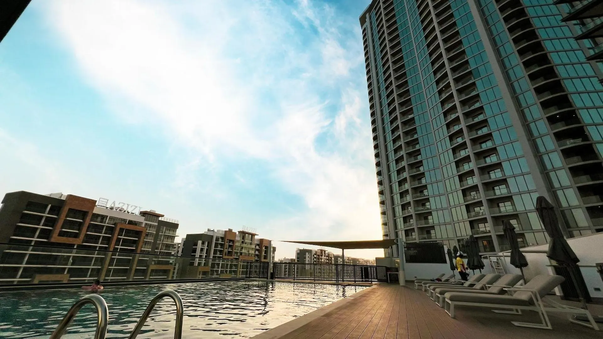 Easemytrip - Sobha Waves Luxury, 1Br Apt With Burj Khalifa View Дубай ОАЭ