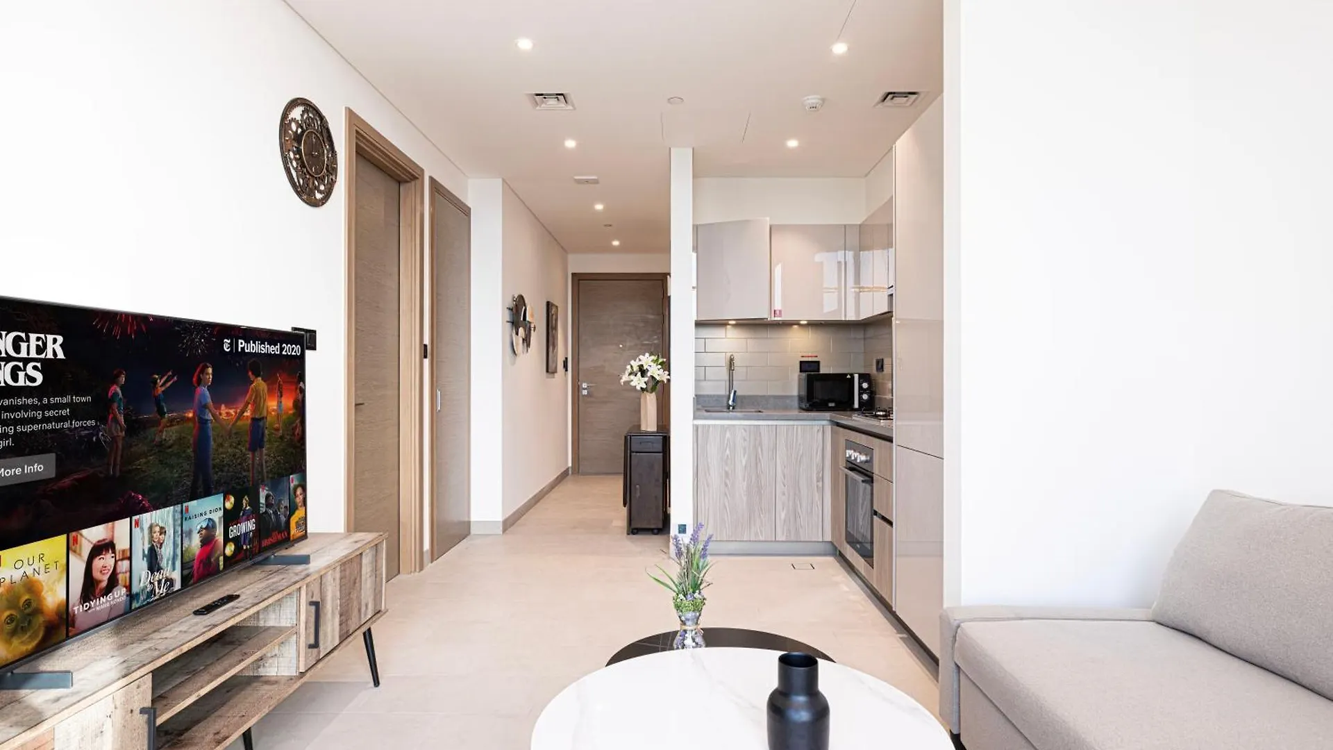 Easemytrip - Sobha Waves Luxury, 1Br Apt With Burj Khalifa View Дубай ОАЭ